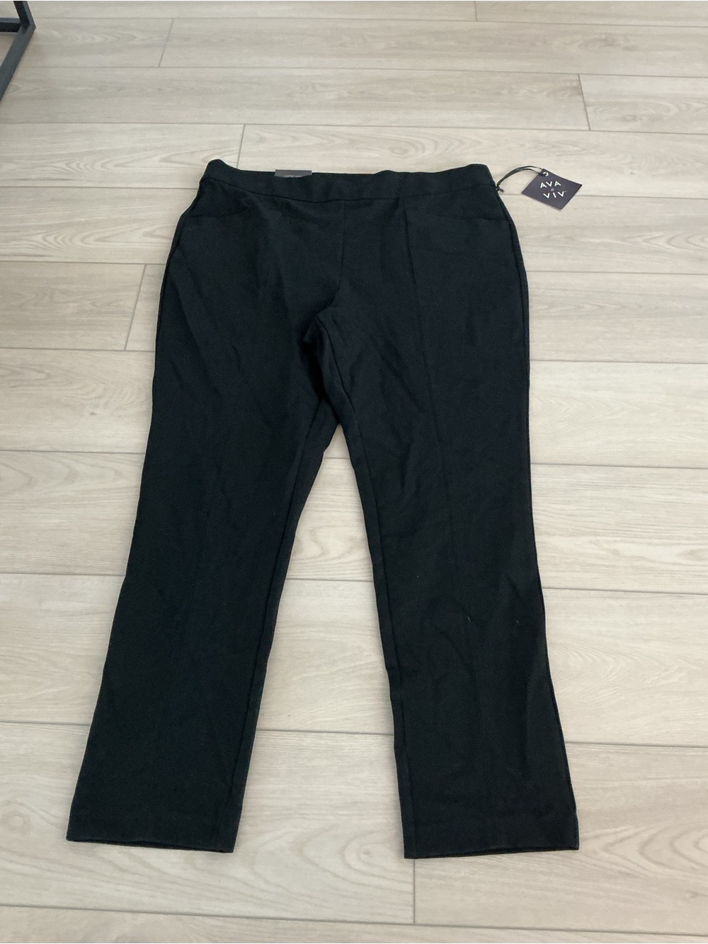 Ava & Viv Black Kids Pull-On Straight Leg Joggers